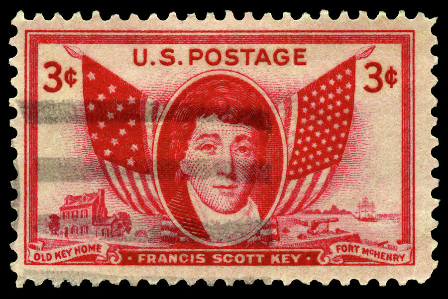 Francis Scott Key Fort McHenry Stamp Photograph by Phil Cardamone