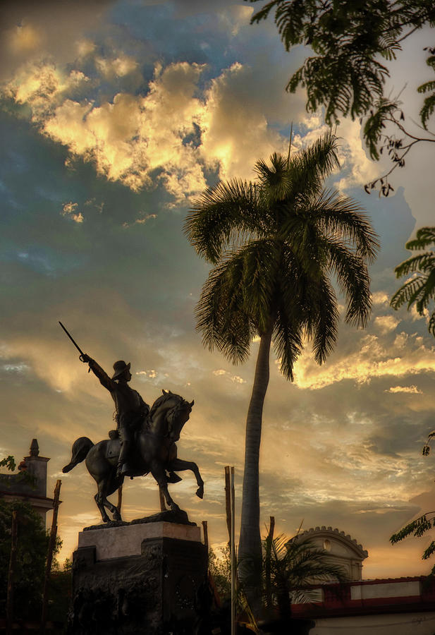 Francisco De Aguero Statue Photograph by Micah Offman