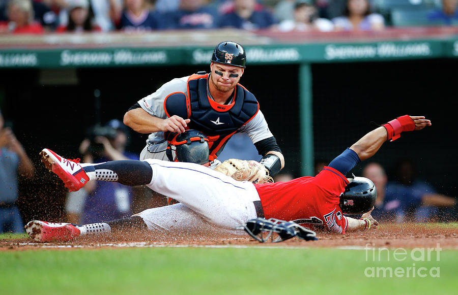 Francisco Lindor And John Hicks Photograph by Ron Schwane Francisco Lindor And John Hicks Photograph by Ron Schwane