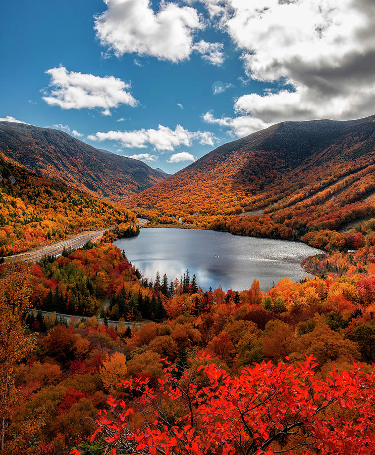 Franconia Notch In Autumn Photograph by Dan Sproul