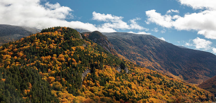 Franconia Notch In Fall Foliage Photograph by Dan Sproul