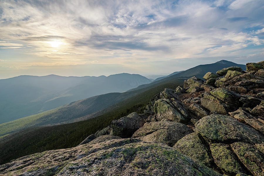 Franconia Notch seen from the Summit of Mount Liberty Photograph by William Dickman