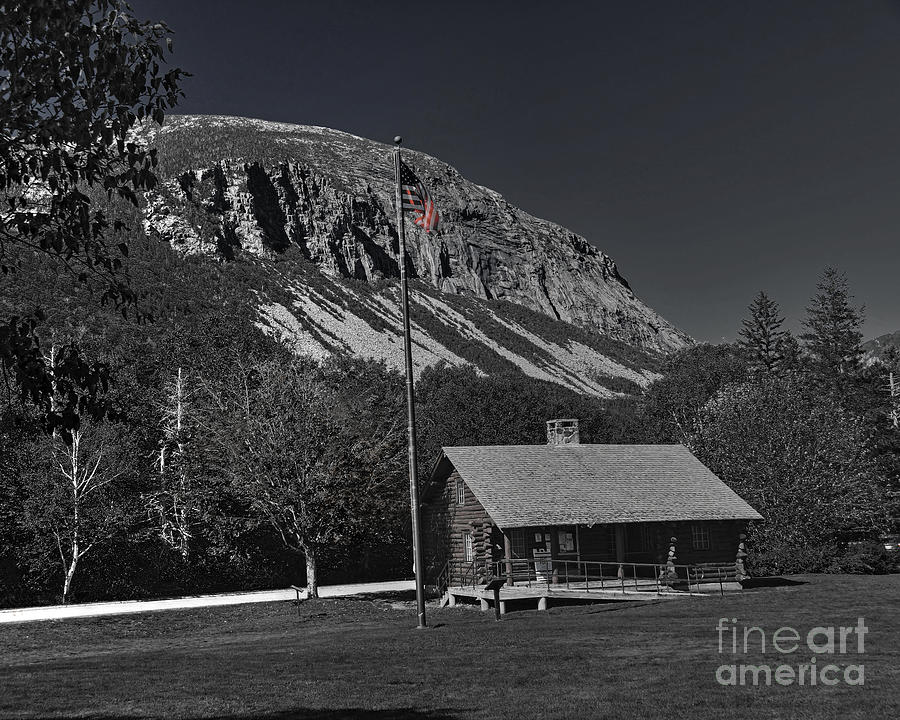 Franconia Notch Selective Color Photograph by Steve Brown