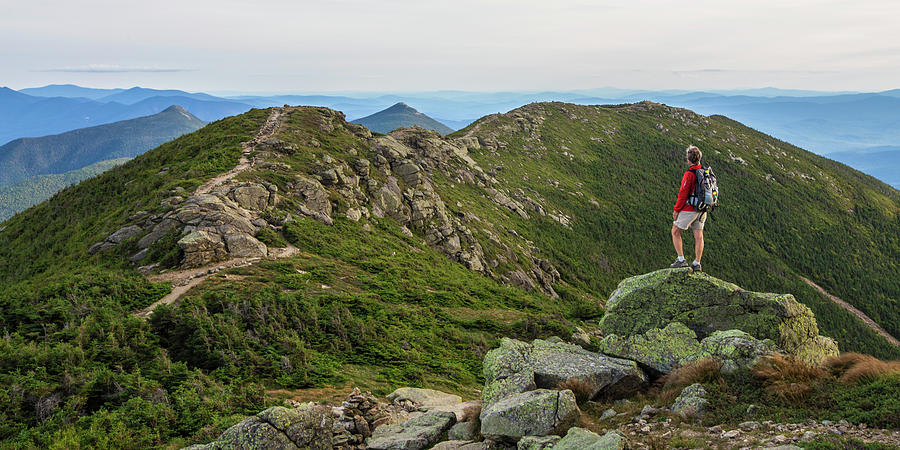 Franconia Ridge Hiker Photograph by White Mountain Images