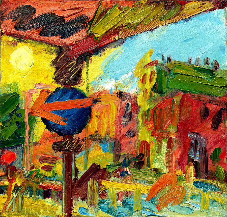 Frank Auerbach, The Awning Painting by Dan Hill Galleries - Fine Art ...