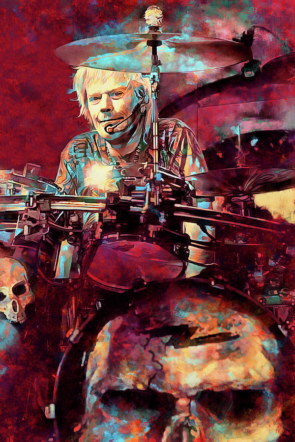 Frank Beard ZZ Top Art La Grange by James West Mixed Media by The