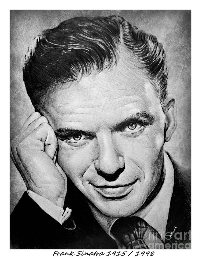 Frank Sinatra 1915 1998 Drawing by Andrew Read