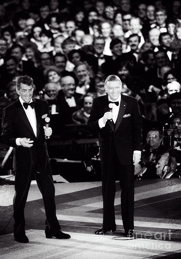 Frank Sinatra and Dean Martin at the Presidential Inaugural Gala Photograph by Doc Braham
