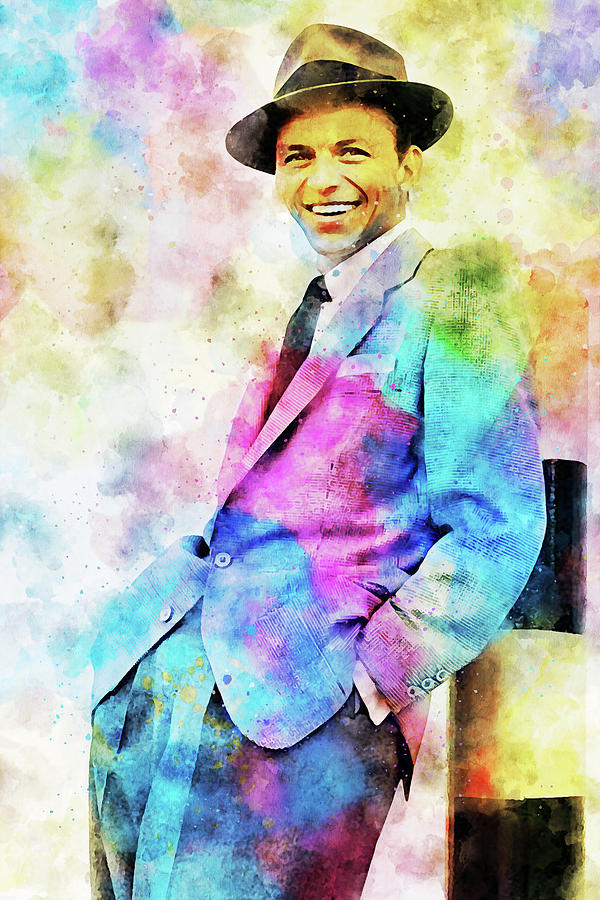 Frank Sinatra Color Splash Painting by Dan Sproul - Fine Art America