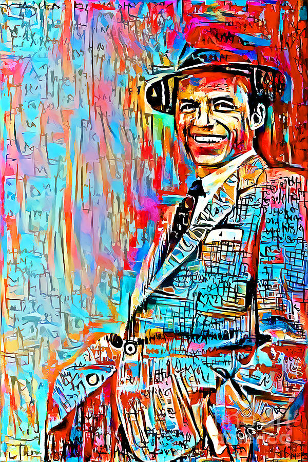 Frank Sinatra I Did It My Way In Contemporary Street Art 20210117 Photograph by Wingsdomain Art and Photography