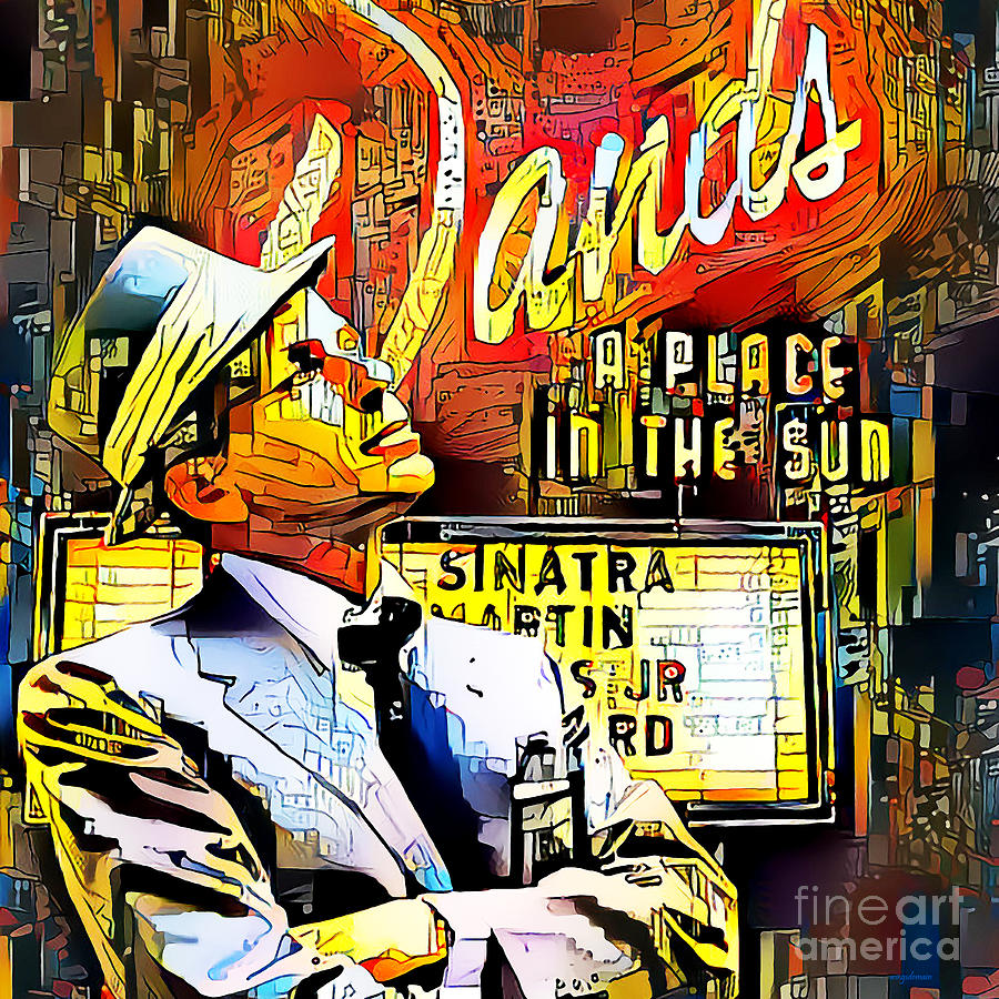 Frank Sinatra I Did It My Way in Vibrant Contemporary Abstract 20201020v1 sq Photograph by Wingsdomain Art and Photography