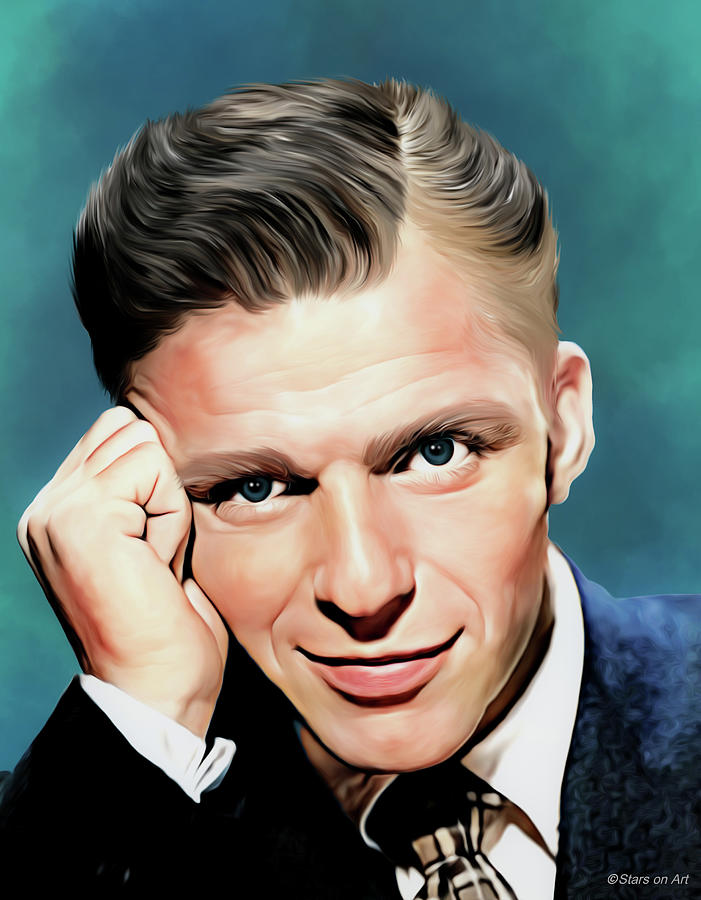 Frank Sinatra Digital Art - Frank Sinatra illustration by Movie World Posters