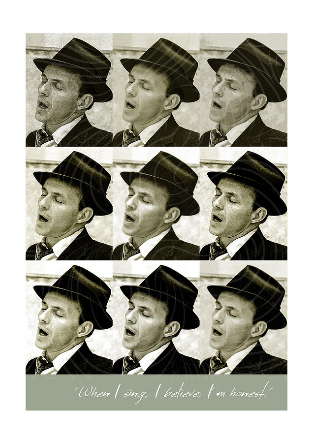 Frank Sinatra Digital Art - Frank Sinatra - Music Heroes Series by Movie Poster Boy