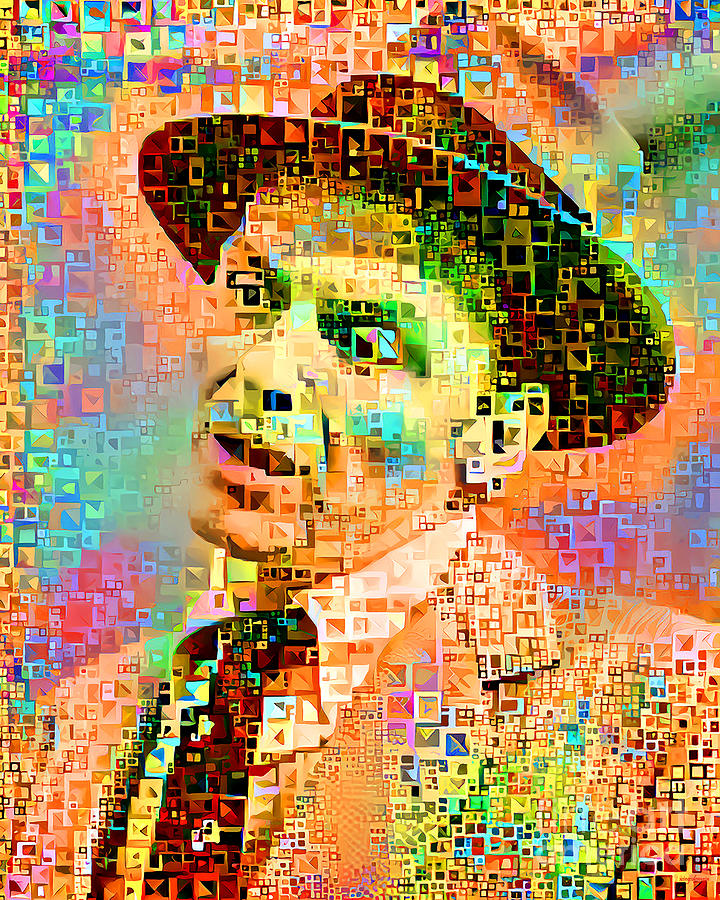 Frank Sinatra Old Blue Eyes in Contemporary Mid Century Modern MCM Cubism 20210321 Photograph by Wingsdomain Art and Photography