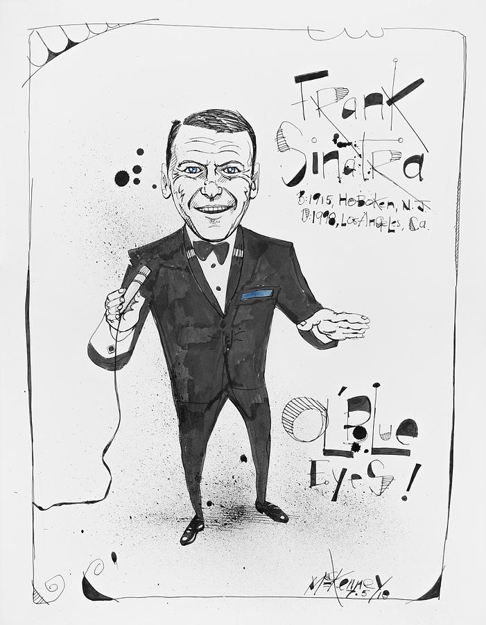 Frank Sinatra Drawing by Phil Mckenney