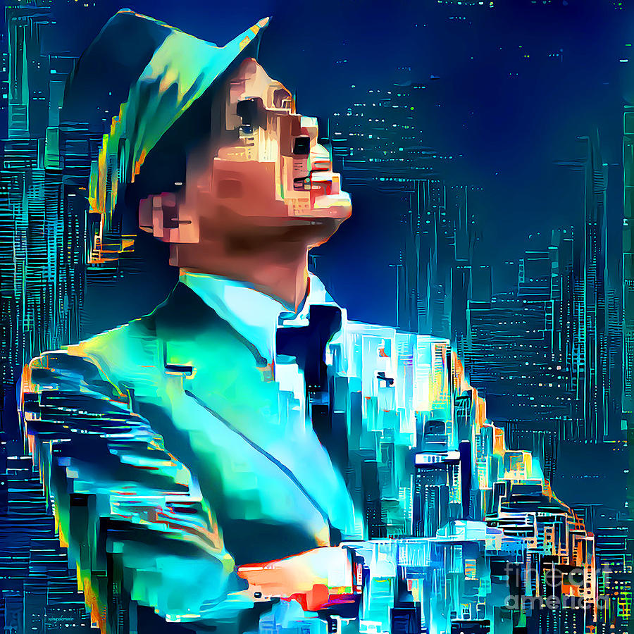 Frank Sinatra The Big Apple If I Can Make It Here I Will Make It Anywhere New York 20210306 square Photograph by Wingsdomain Art and Photography