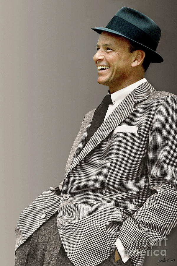 Frank Sinatra, the chairman, ol blue eyes Mixed Media by Thomas Pollart
