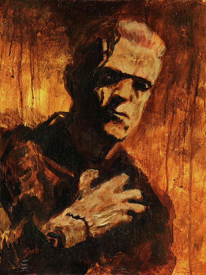 Frankenstein 1931 Painting by Sv Bell