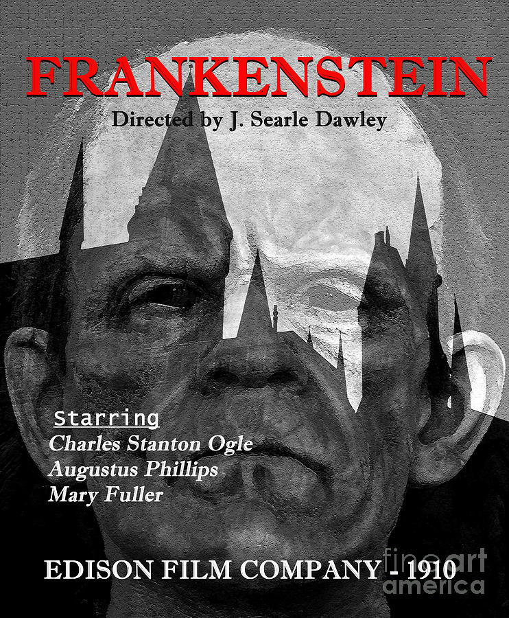 Frankenstein Film Circa 1910 Mixed Media
