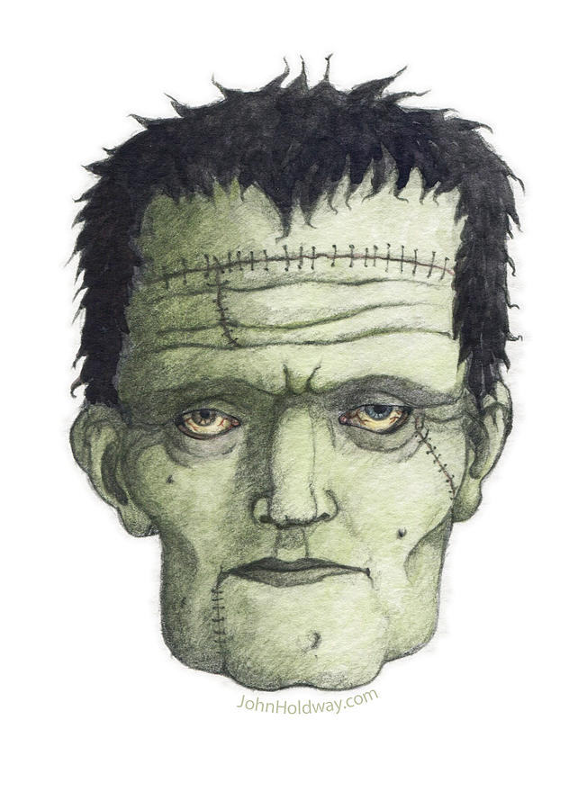 Frankenstein Painting by John Holdway