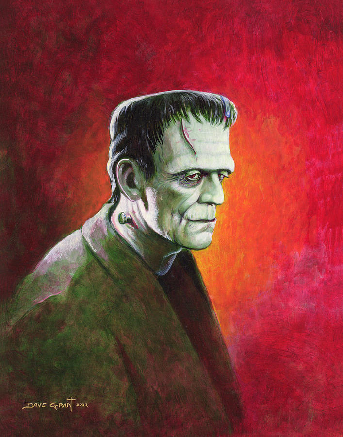 Frankenstein Portrait Painting by David Grant - Fine Art America