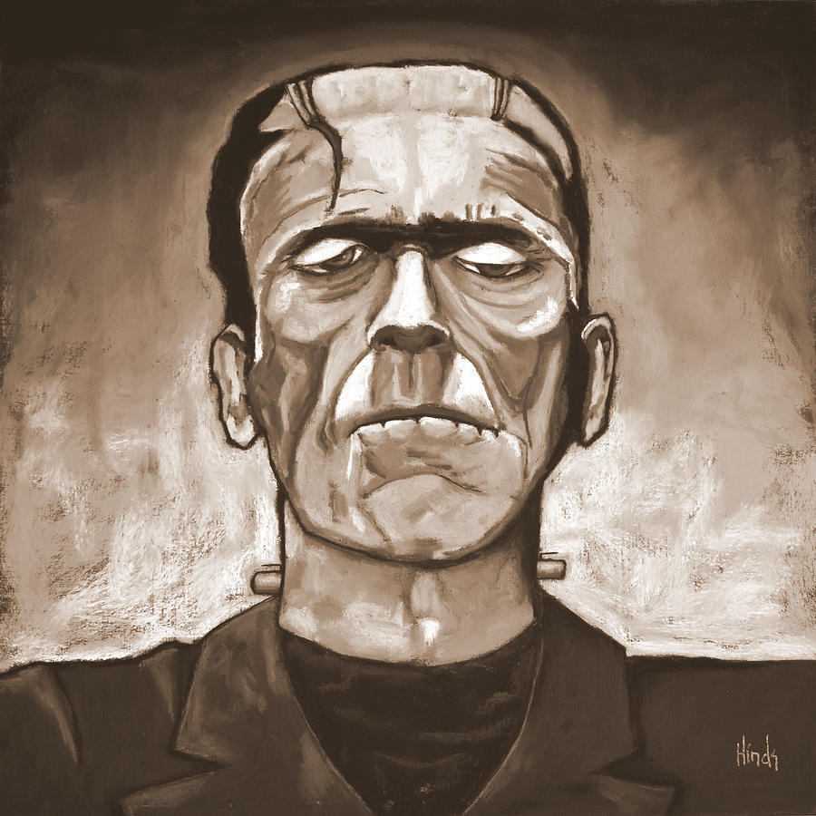 Frankenstein - Sepia Painting