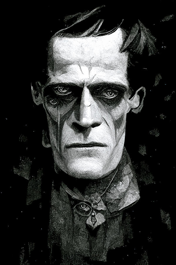 Frankensteins Monster - Dark Gothic Art Digital Art by Mark Tisdale
