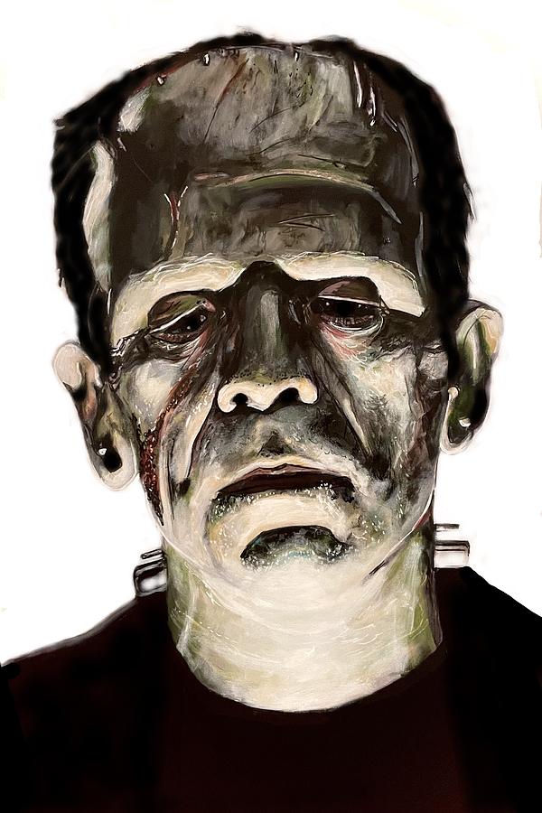 Frankensteins Monster Painting by Joel Tesch