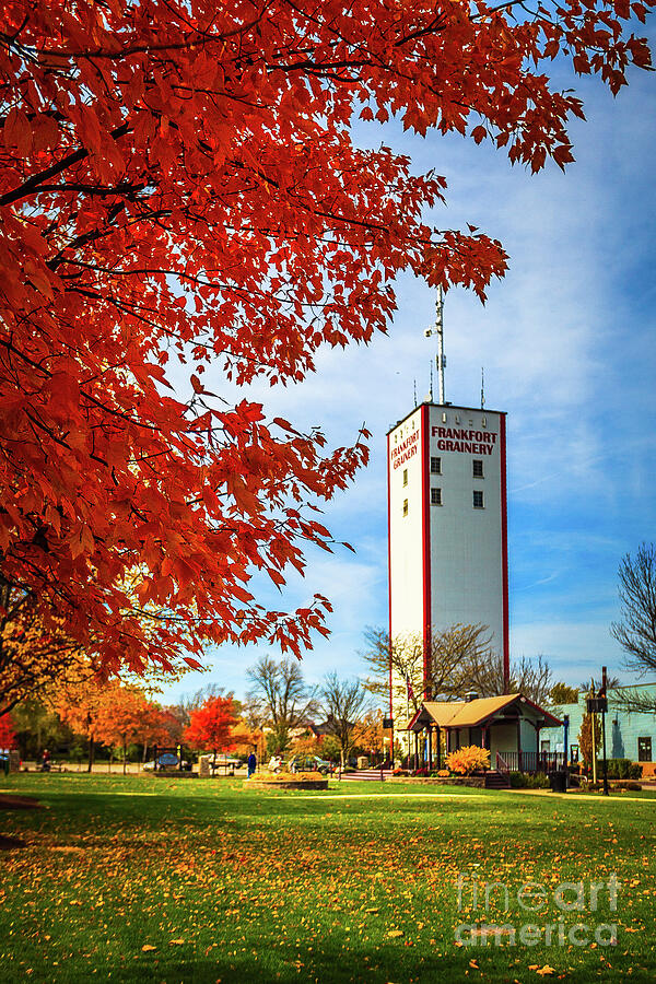 Frankfort Illinois in Autumn with Frankfort Grainery Photograph by Paul Velgos Frankfort Illinois in Autumn with Frankfort Grainery Photograph by Paul Velgos