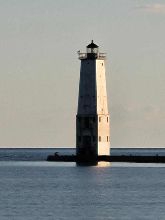 Lake Michigan Photograph - Frankfort Lighthouse by Jennifer Forsyth