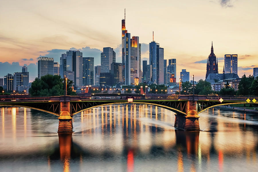Architecture Photograph - Frankfurt City by Manjik Pictures