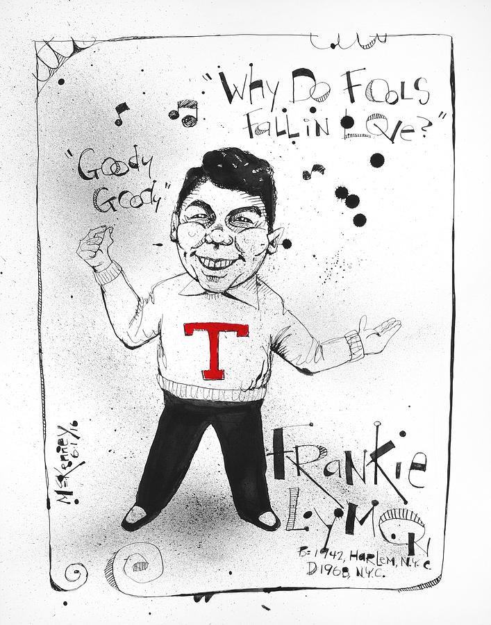 Frankie Lymon Drawing by Phil Mckenney