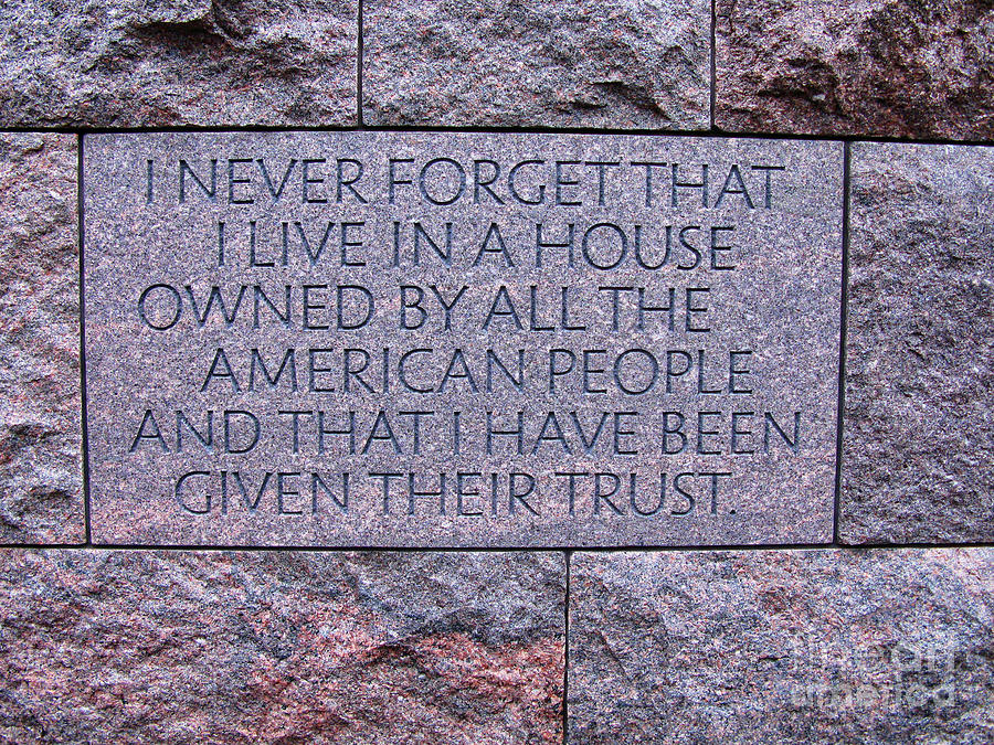 Franklin Delano Roosevelt Memorial   2336 Photograph by Jack Schultz
