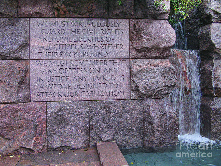 Franklin Delano Roosevelt Memorial   2344 Photograph by Jack Schultz