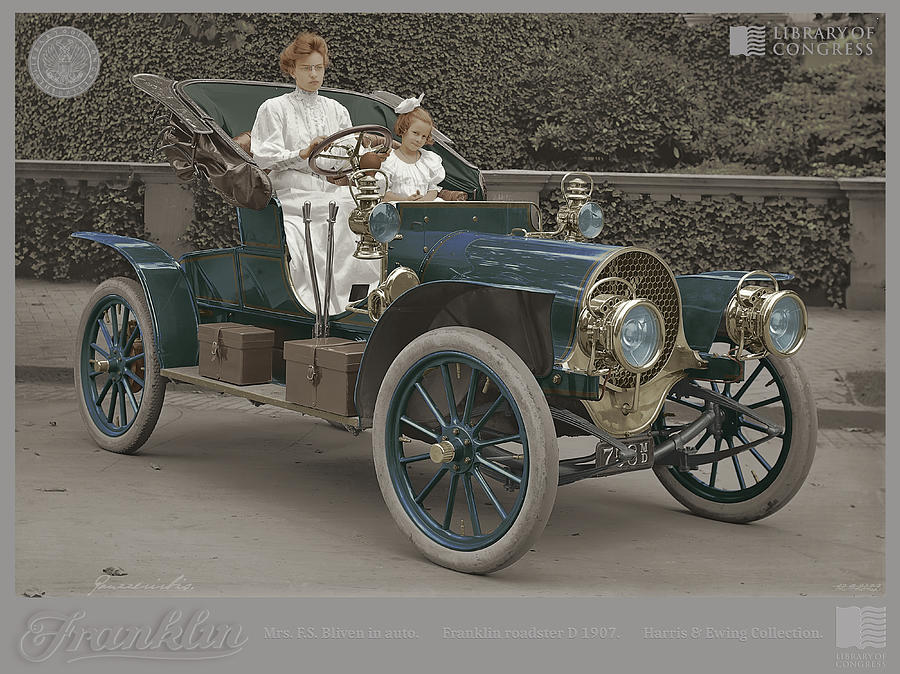 Franklin roadster D 1907. Digital Art by Igor Panzzerirbis Pilshikov