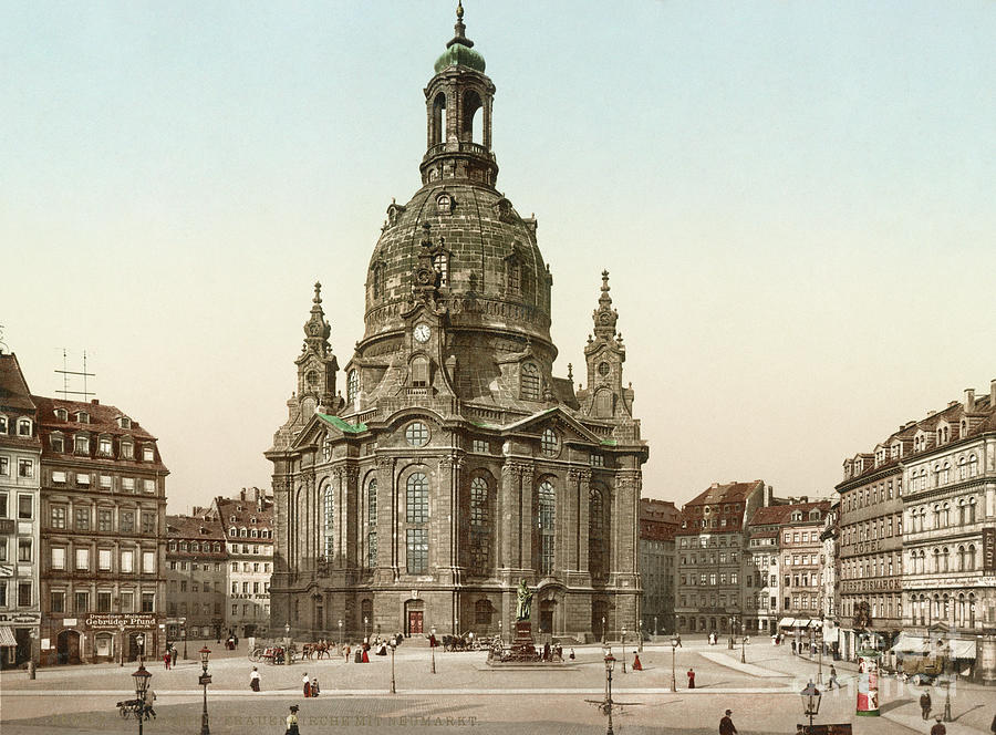 Frauenkirche in Dresden, Saxony, Germany Photograph by Granger