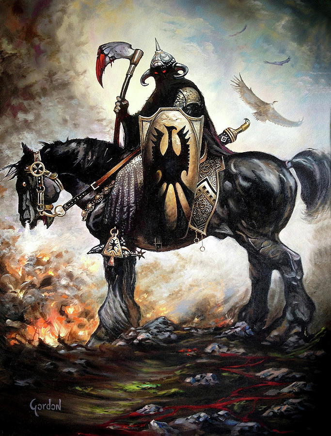 Frazetta's Death Dealer Painting by Brett Gordon - Fine Art America