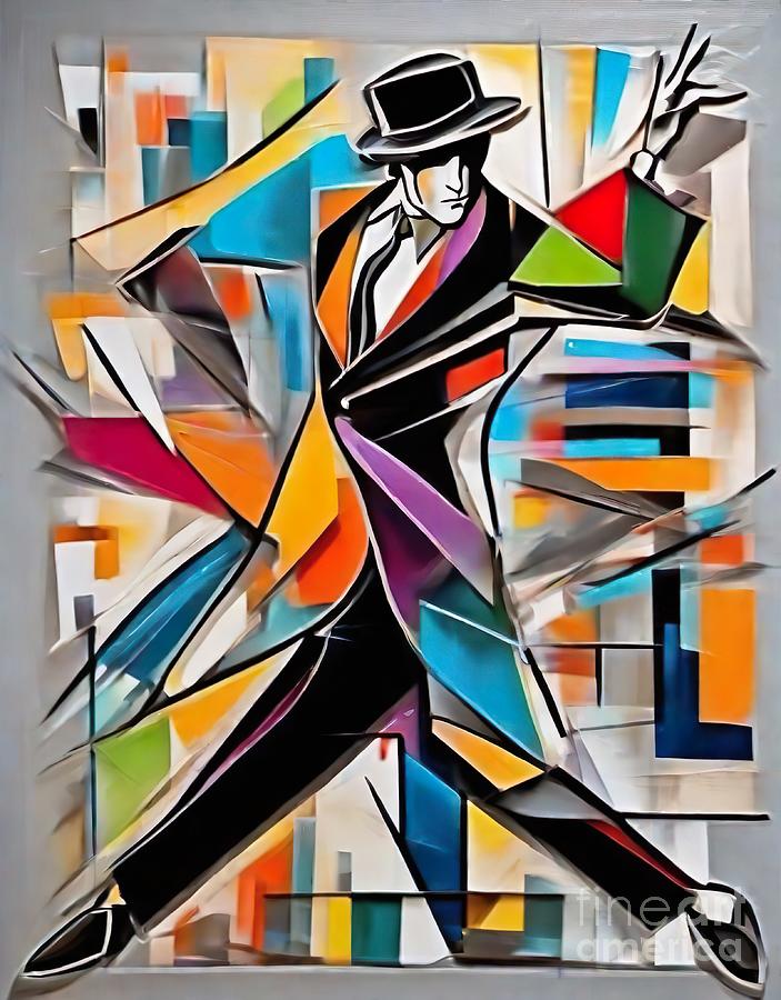 Fred Astaire abstract -2 Digital Art by Movie World Posters