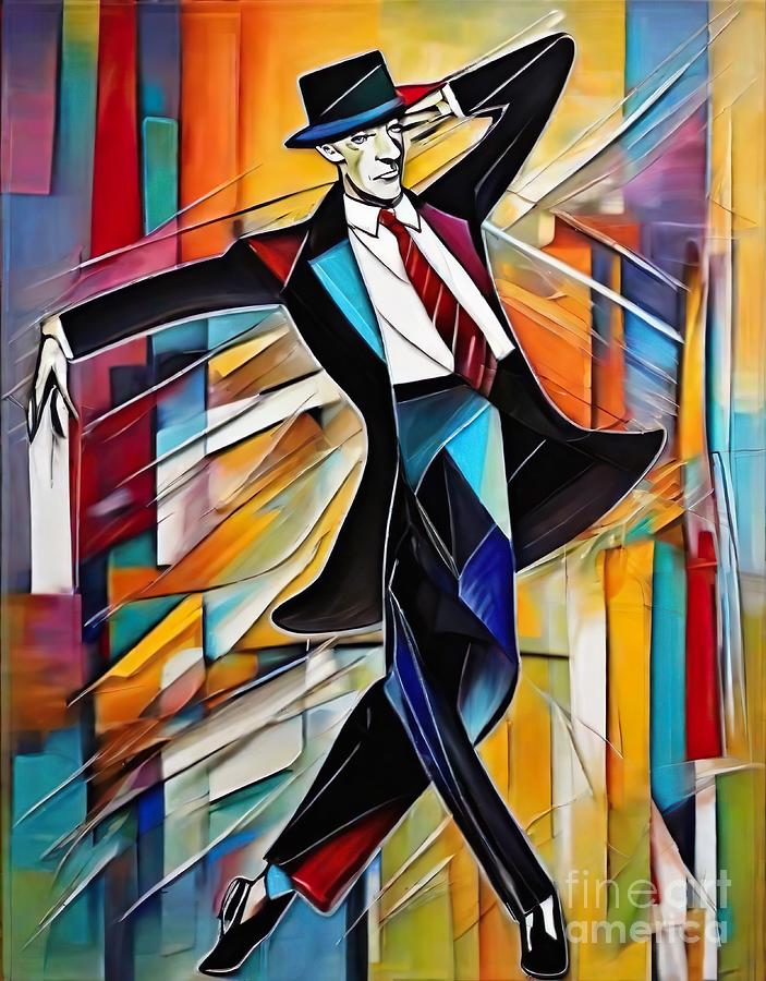 Fred Astaire abstract 4 Digital Art by Movie World Posters