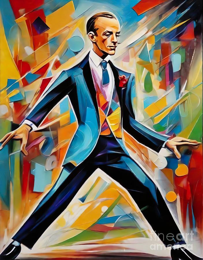 Fred Astaire abstract 6 Digital Art by Movie World Posters