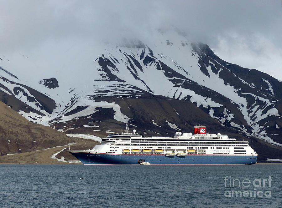 Fred Olsens Cruise Ship Bolette at Longyearbyen  Photograph by Phil Banks