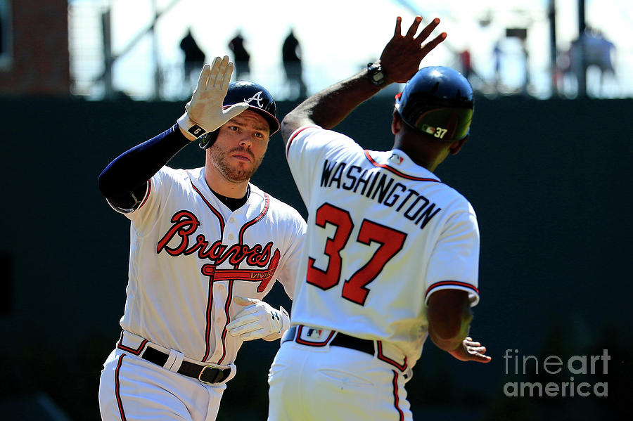 Freddie Freeman and Ron Washington Photograph by Daniel Shirey Freddie Freeman and Ron Washington Photograph by Daniel Shirey