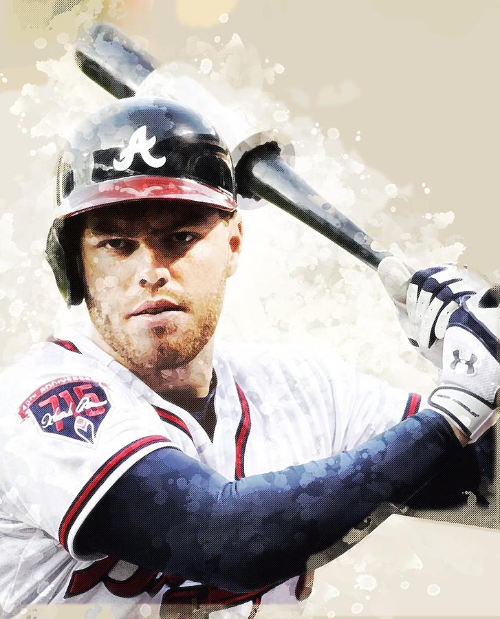 Freddie Freeman Digital Art by Piero Rizzo - Fine Art America