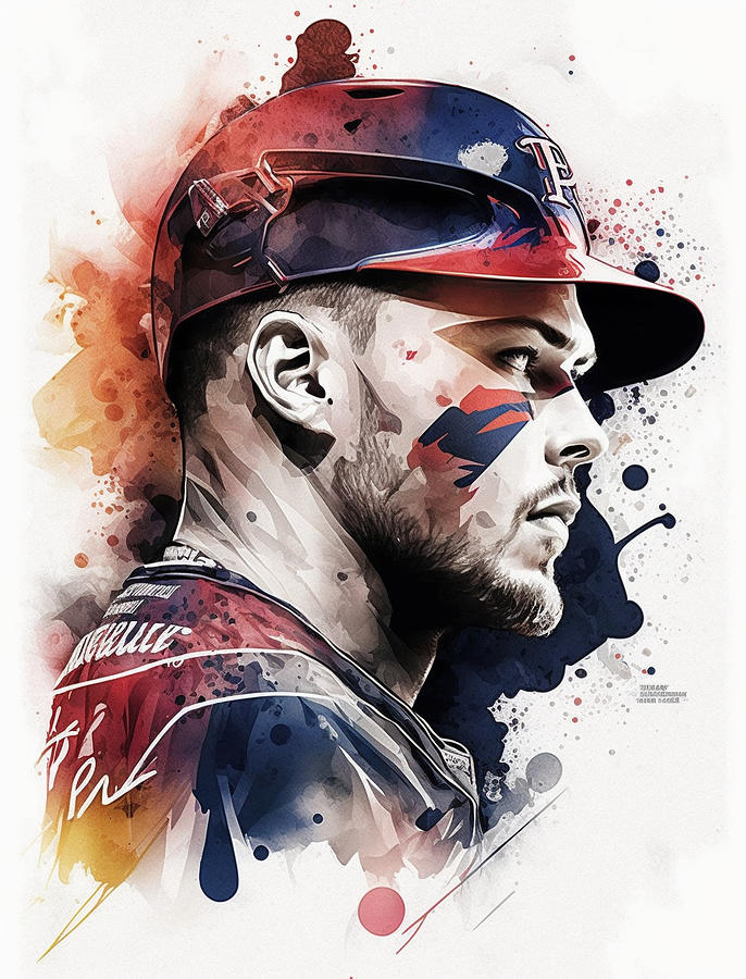 Freddie Freeman Digital Art by Thuy Dinh Thi - Pixels