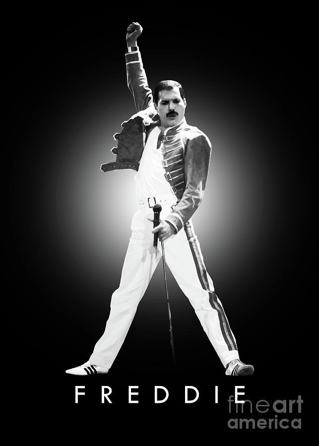 Freddie Mercury Digital Art - Freddie Mercury by Bo Kev