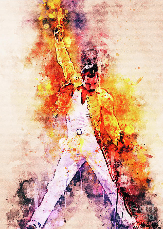 Freddie Mercury Painting by Alva Donna - Fine Art America