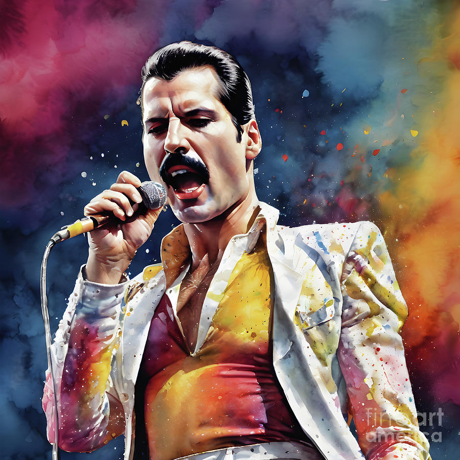 Freddie Mercury Digital Art by DSE Graphics - Fine Art America