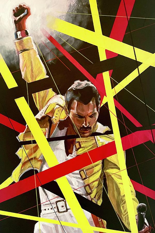 Freddie Mercury Painting by Joel Tesch