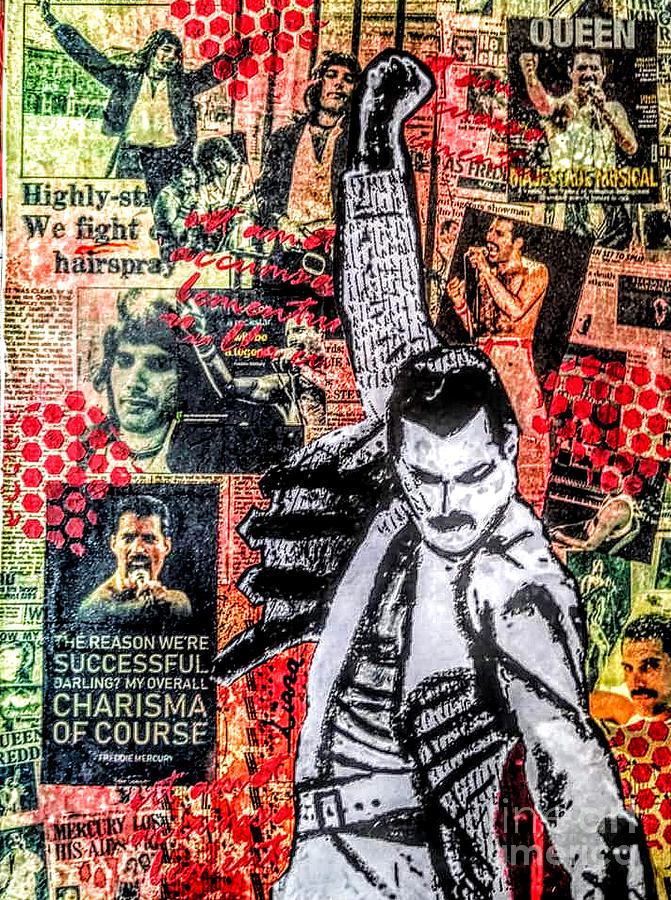 Freddie Mercury Mixed Media by Liana Romeijn - Fine Art America