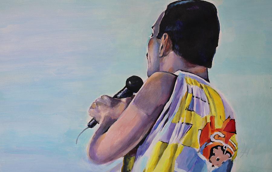 Freddie Mercury Painting by Lucia Hoogervorst